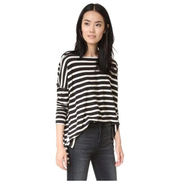 THE GREAT. Tops - The Great. Sailor Stripe Tee